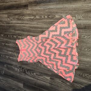 Gianni Bini Pink, Black, White Skater Dress Small